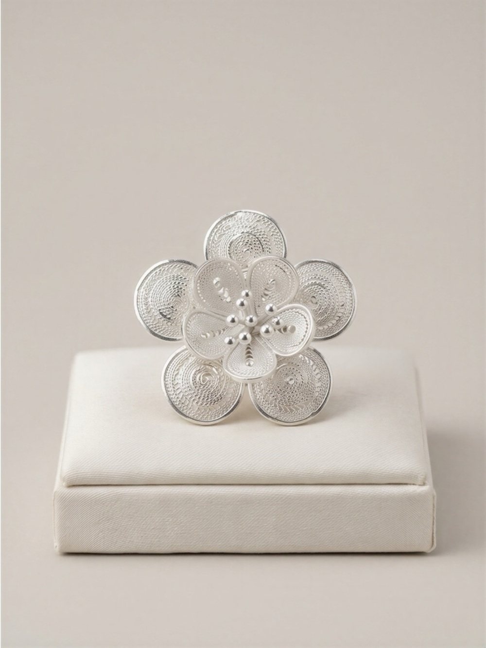 Handcrafted Indonesian Filigree Brooch